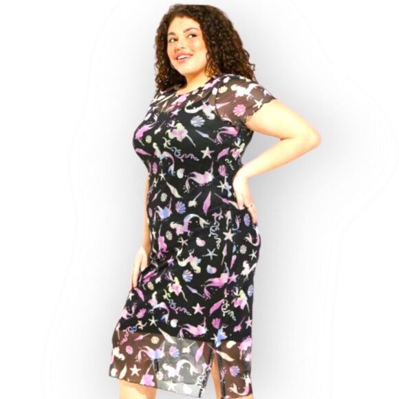 TORRID/DISNEY Plus Size the little mermaid maxiโmesh dress Size 2X - Picture 1 of 16